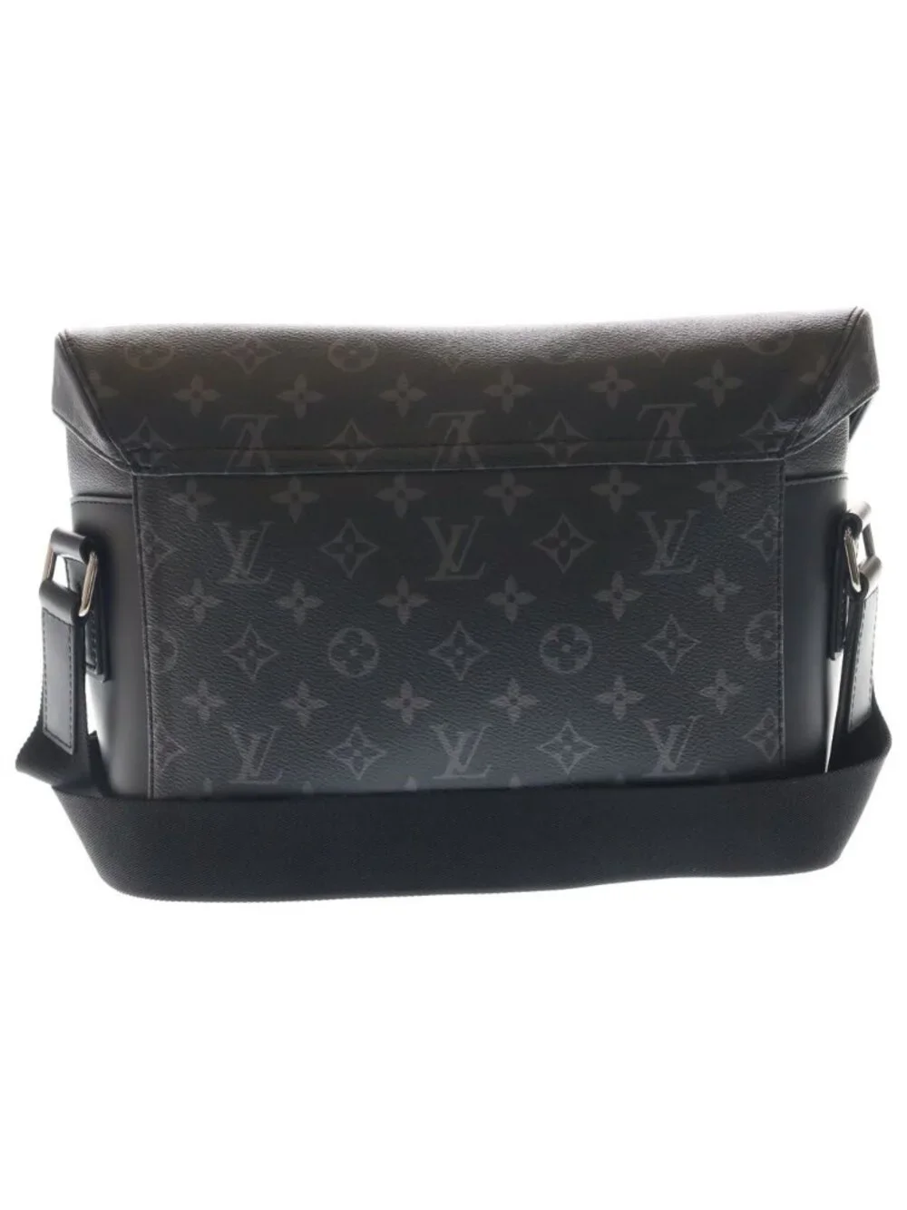 Louis Vuitton Monogram Eclipse Voyage PM Shoulder Bag Black Leather